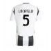 Maillot de foot Juventus Manuel Locatelli #5 Domicile vêtements 2024-25 Manches Courtes